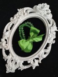 Handgjort Crystal Bridesmaid Armband i Apple Green - Be My Bridesmaid