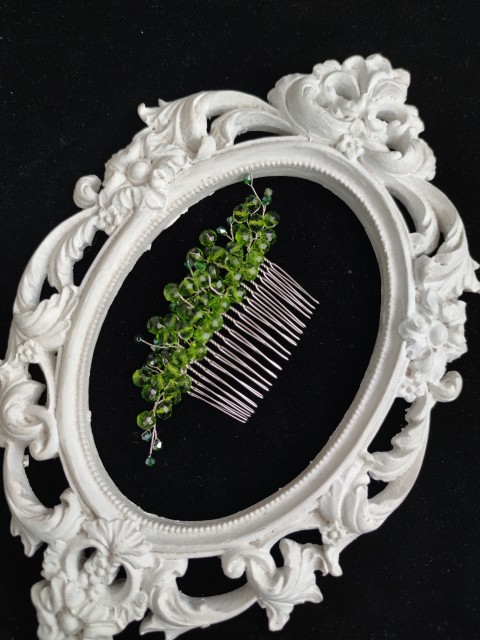 Lyxig brudtärna-hårkam med Swarovski-kristaller i äppelgrönt - Be My Bridesmaid Lyxig brudtärna-hårkam med Swarovski-kristaller i äppelgrönt - Be My Bridesmaid