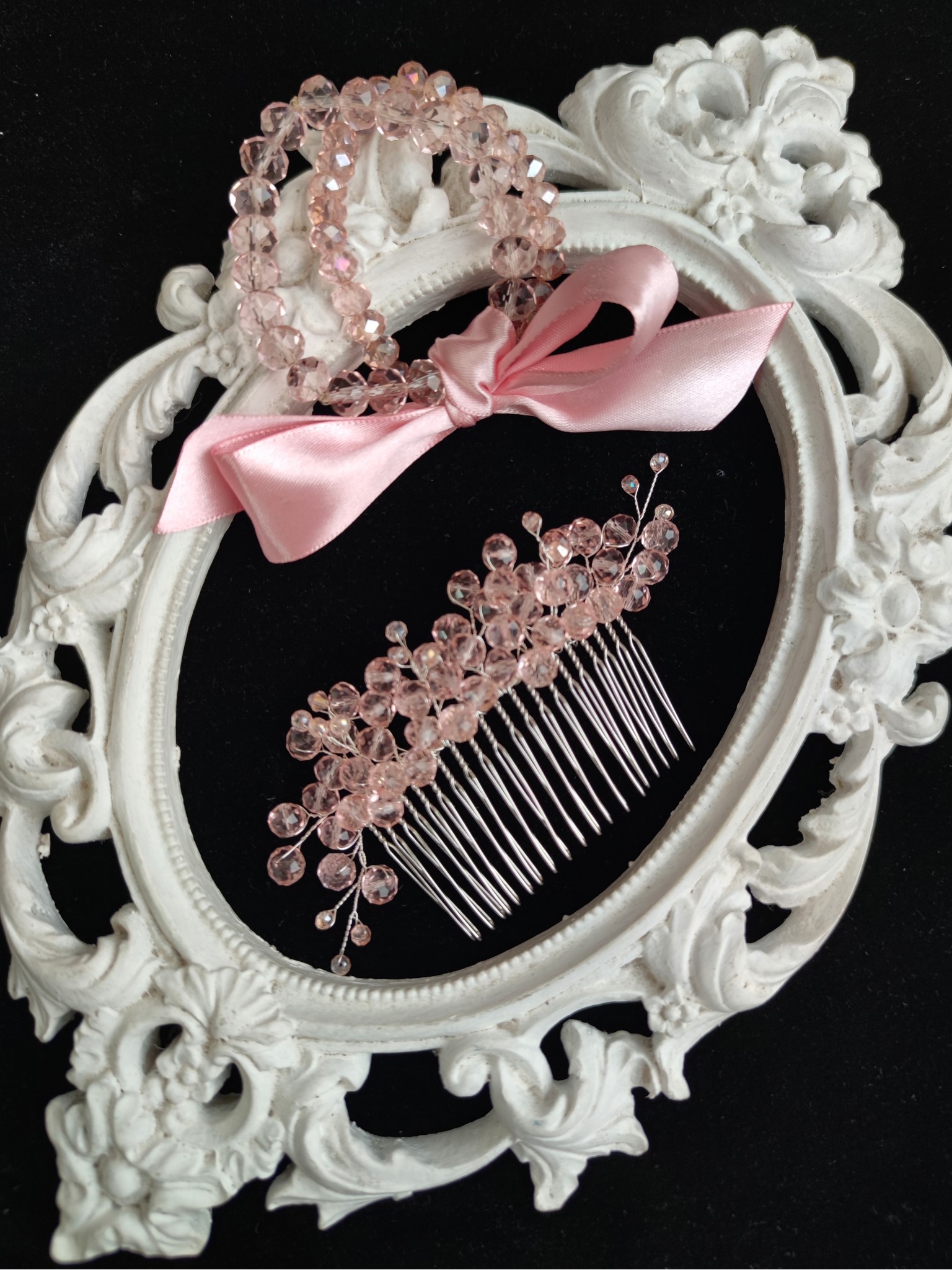 Lovely Swarovski Bridesmaid Hair Comb Pretty in Pink - Be My Bridesmaid Lovely Swarovski Bridesmaid Hair Comb Pretty in Pink - Be My Bridesmaid
